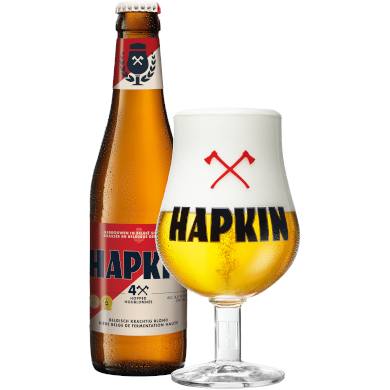 Uitgeschonken Hapkin in bijhorend bierglas