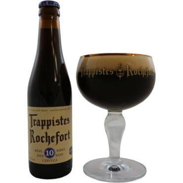 Uitgeschonken Rochefort 10 in bijhorend kelkglas