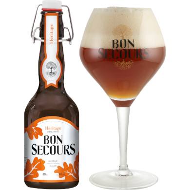 Uitgeschonken Bon Secours Héritage in bijhorend glas
