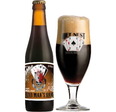 Uitgeschonken Dead Man's Hand in bijhorend bierglas