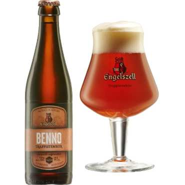 Uitgeschonken Engelszell Benno in bijhorend bierglas
