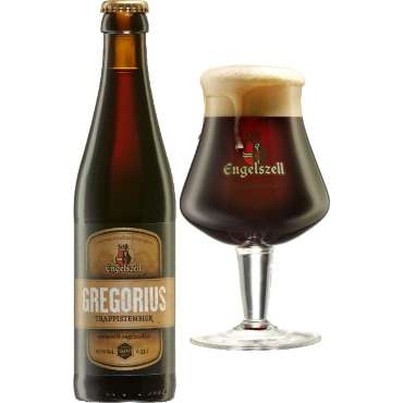 Uitgeschonken Engelszell Gregorius in bijhorend bierglas