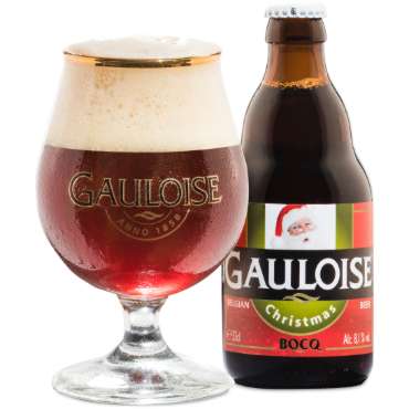 Uitgeschonken Gauloise Christmas in bijhorend glas