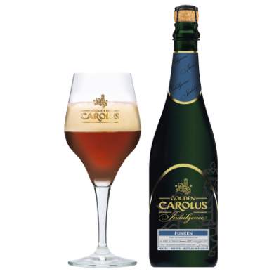 Uitgeschonken Gouden Carolus Indulgence 2020 – Funken in bijhorend glas
