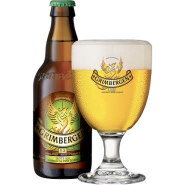 Uitgeschonken Grimbergen Lente Hop in bijhorend kelkglas