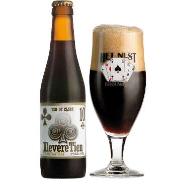 Uitgeschonken KlevereTien in bijhorend bierglas