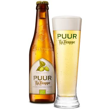 Uitgeschonken La Trappe PUUR in bijhorend bierglas