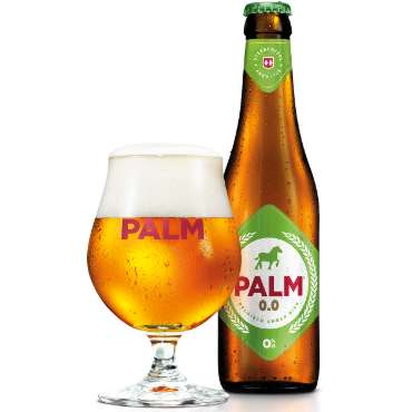 Uitgeschonken Palm 0.0 in bijhorend glas
