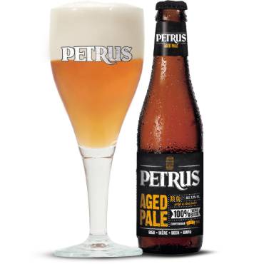 Uitgeschonken Petrus Aged Pale in bijhorend glas