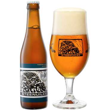 Uitgeschonken Steenuilke in bijhorend bierglas