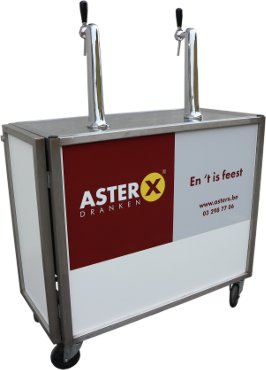 Gesloten tapinstallatie met twee tapkranen