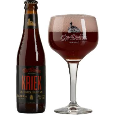 Uitgeschonken Ter Dolen Kriek in bijhorend bierglas