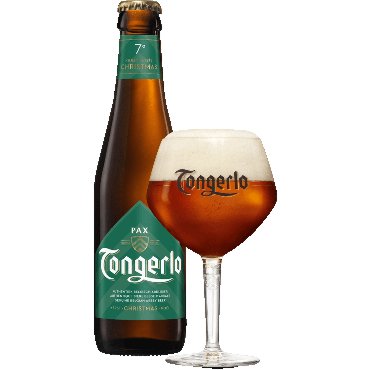 Uitgeschonken Tongerlo PAX in bijhorend kelkglas