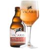 Uitgeschonken Vicaris Tripel/Gueuze in passend bierglas