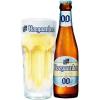 Uitgeschonken Hoegaarden 0.0 in bijhorend zeshoekig Hoegaardenglas