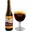 Uitgeschonken Achel Bruin in bijhorend kelkglas