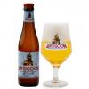 Uitgeschonken Antigoon in bijhorend bierglas