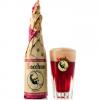 Uitgeschonken Bacchus Frambozenbier in bijhorend glas