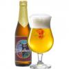 Uitgeschonken Bière du Corsaire in bijhorend glas