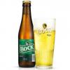 Uitgeschonken Bock Pils in bijhorend ribbeltjesglas