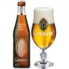 Uitgeschonken tripel Corsendonk Agnus in bijhorend glas