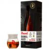 Duvel Barrel Aged Batch No. 3 verpakking naast gevuld glas