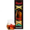Duvel Barrel Aged Batch No. 6 verpakking naast gevuld glas