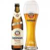Uitgeschonken Erdinger Weissbräu Weißbier in bijhorend halveliterglas