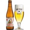 Uitgeschonken blonde KoekeDam in bijhorend bierglas