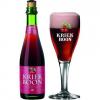 Uitgeschonken Kriek Boon in bijhorend glas