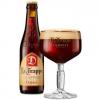 Uitgeschonken La Trappe Dubbel in bijhorend kelkglas