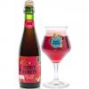 Uitgeschonken Mort Subite Kriek Lambic Tradition in bijhorend glas