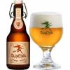 Uitgeschonken Quintine Amber in bijhorend bierglas