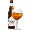 Uitgeschonken blonde Tongerlo LUX in bijhorend kelkglas