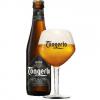 Uitgeschonken blonde Tongerlo PRIOR in bijhorend kelkglas