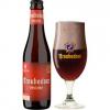 Uitgeschonken Troubadour Obscura in bijhorend bierglas